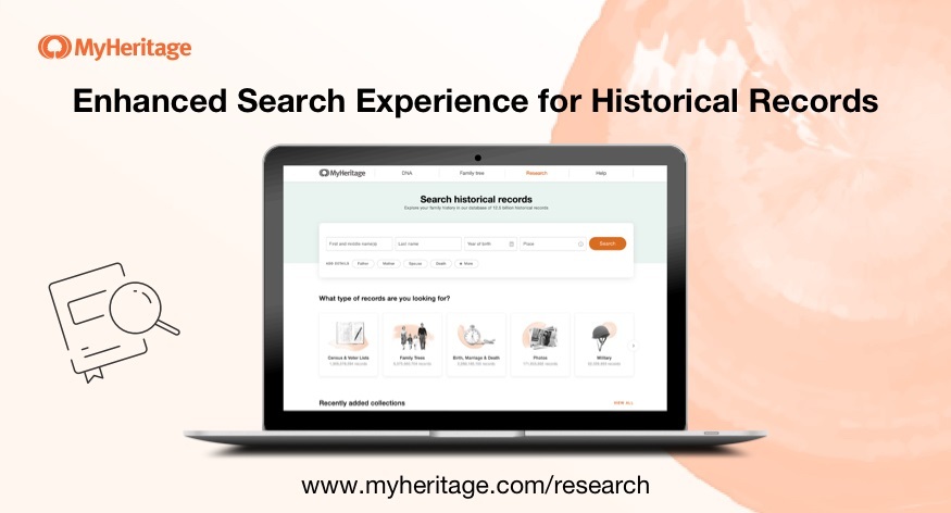 Hur man hittar poster med den nya sökmotorn på MyHeritage